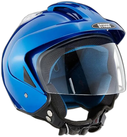 STUDDS Ks 1 Metro Flame Blue Half Face Helmet