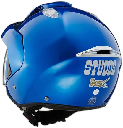 STUDDS Ks 1 Metro Flame Blue Half Face Helmet