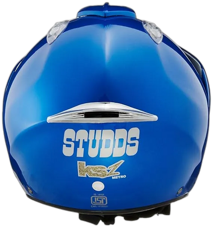 STUDDS Ks 1 Metro Flame Blue Half Face Helmet