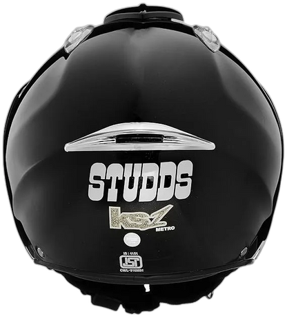 STUDDS Ks 1 Metro Matt Black Half Face Helmet
