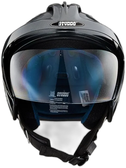STUDDS Ks 1 Metro Silver Grey Half Face Helmet
