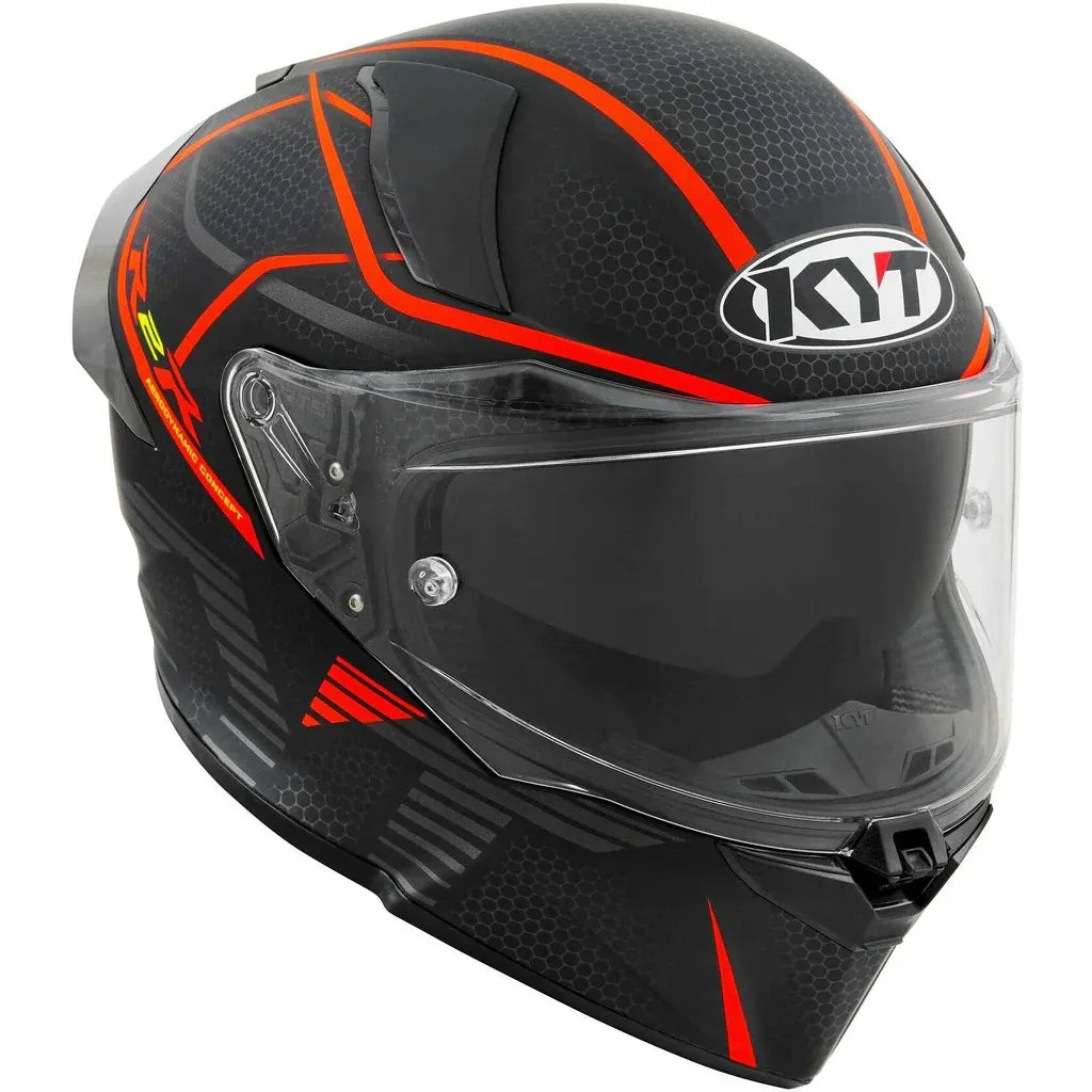 Kyt R2r Concept Matt Black Red Full Face Helmet