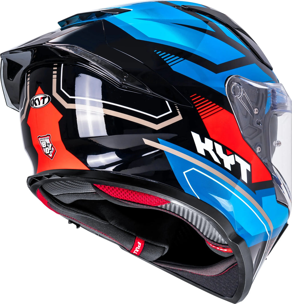 Kyt R2r Parsec Black Blue Red Full Face Helmet