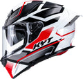 Kyt R2r Parsec White Red Full Face Helmet