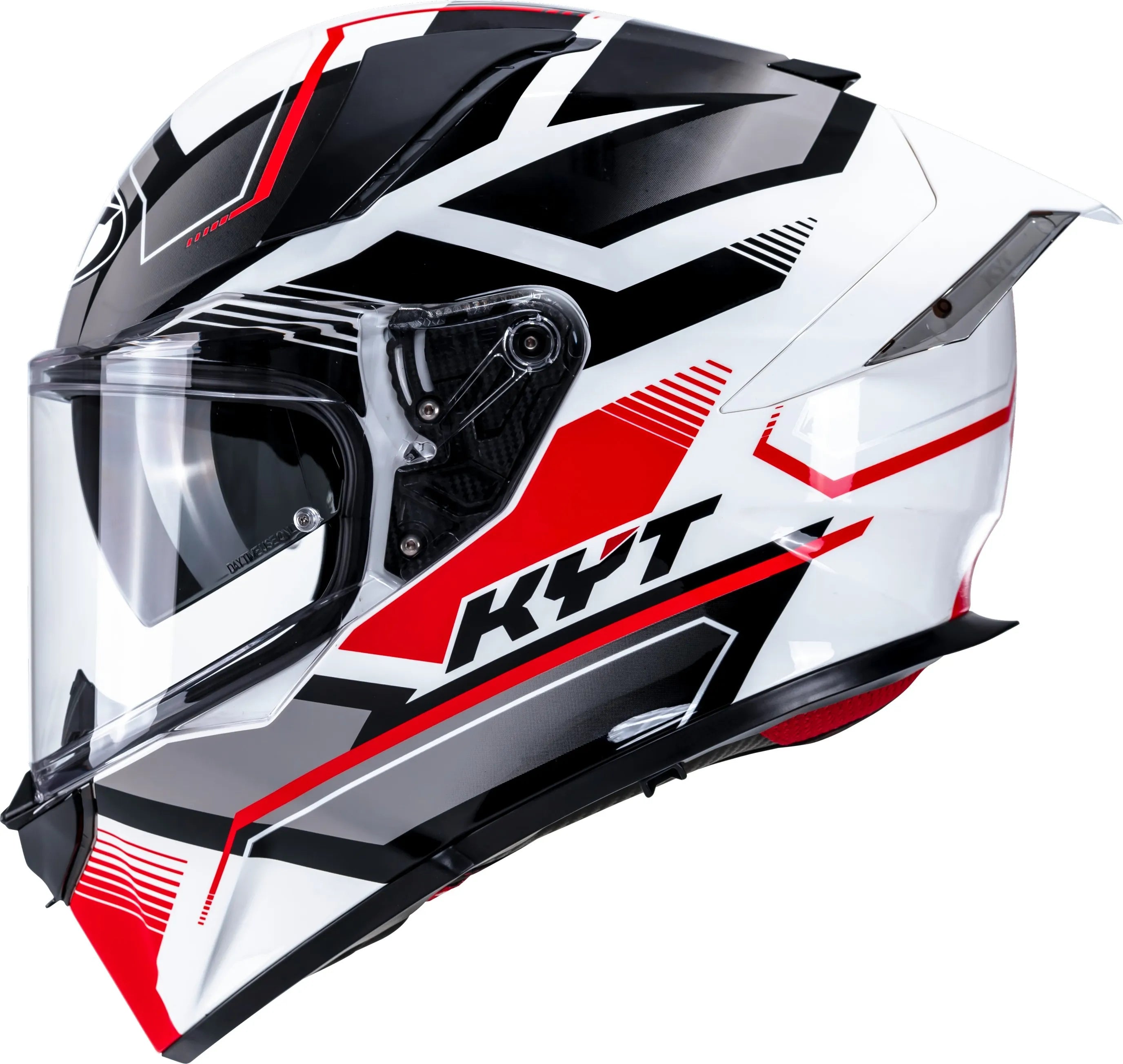 Kyt R2r Parsec White Red Full Face Helmet
