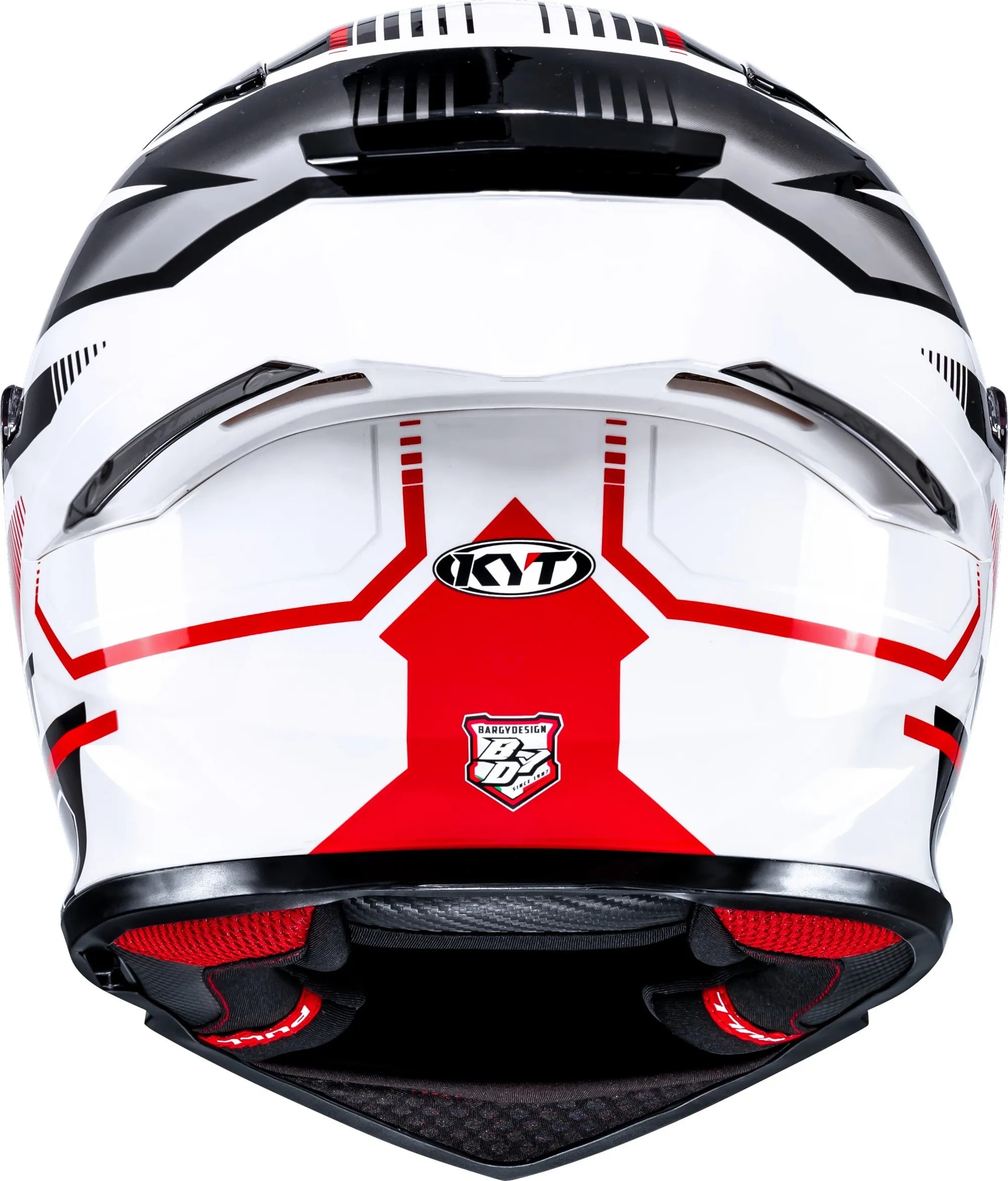 Kyt R2r Parsec White Red Full Face Helmet