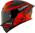 Kyt Revo Combustion Matt Red Full Face Helmet
