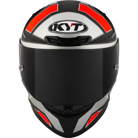 Kyt Revo Electron Matt Grey Red Full Face Helmet