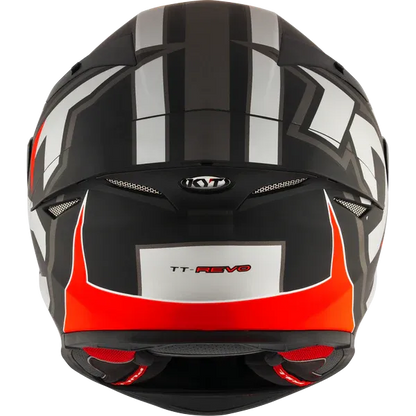 Kyt Revo Electron Matt Grey Red Full Face Helmet