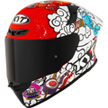 Kyt Revo Sushi Time white Red Full Face Helmet