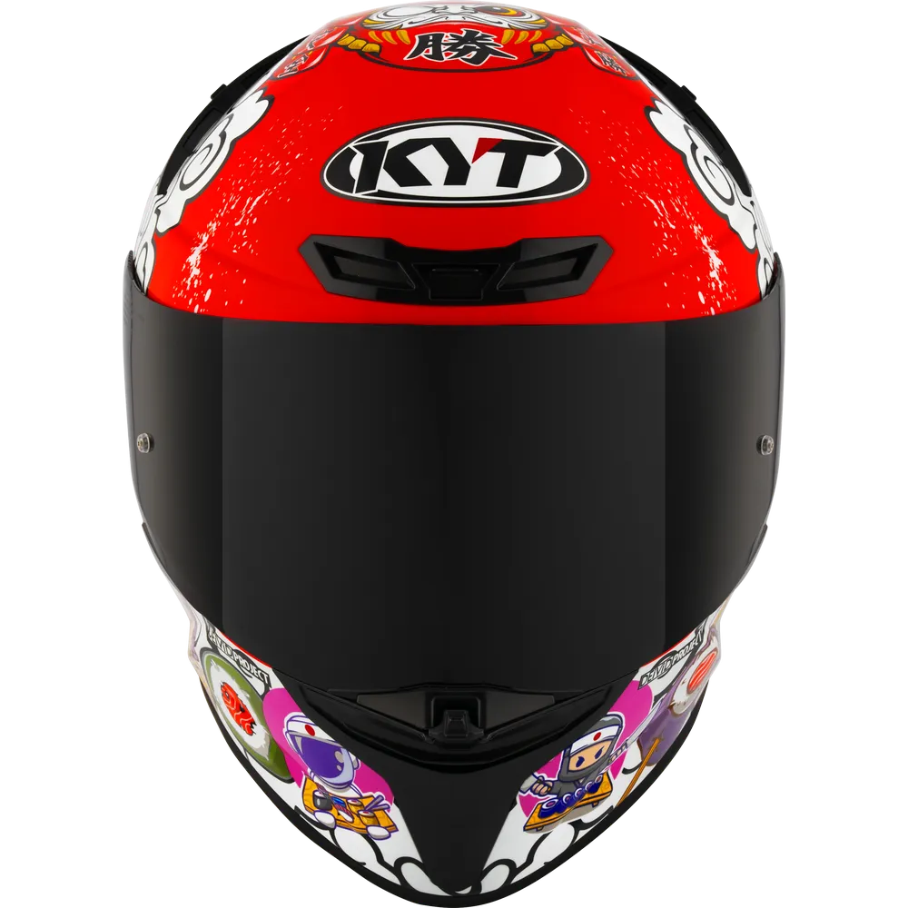 Kyt Revo Sushi Time white Red Full Face Helmet