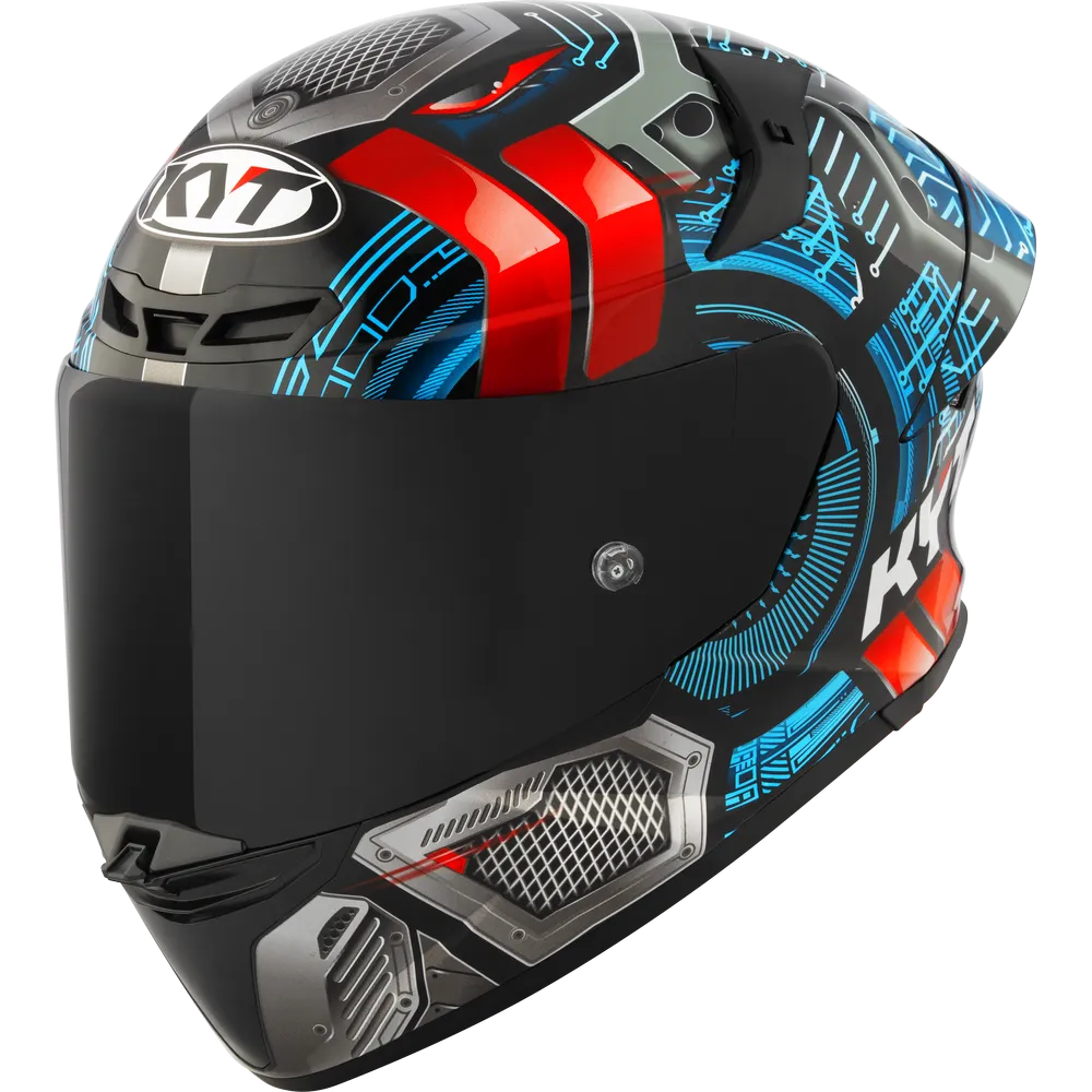 Kyt Revo Synchrotron Black Blue Full Face Helmet