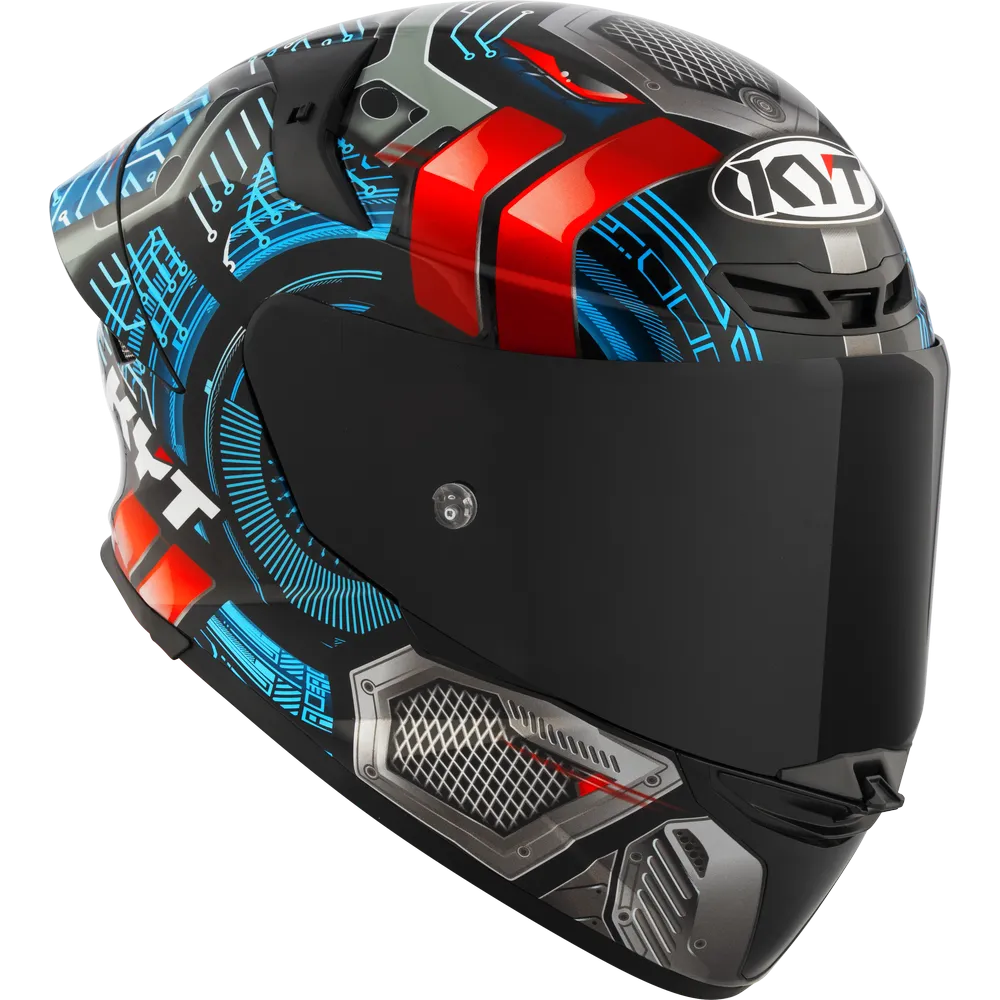 Kyt Revo Synchrotron Black Blue Full Face Helmet