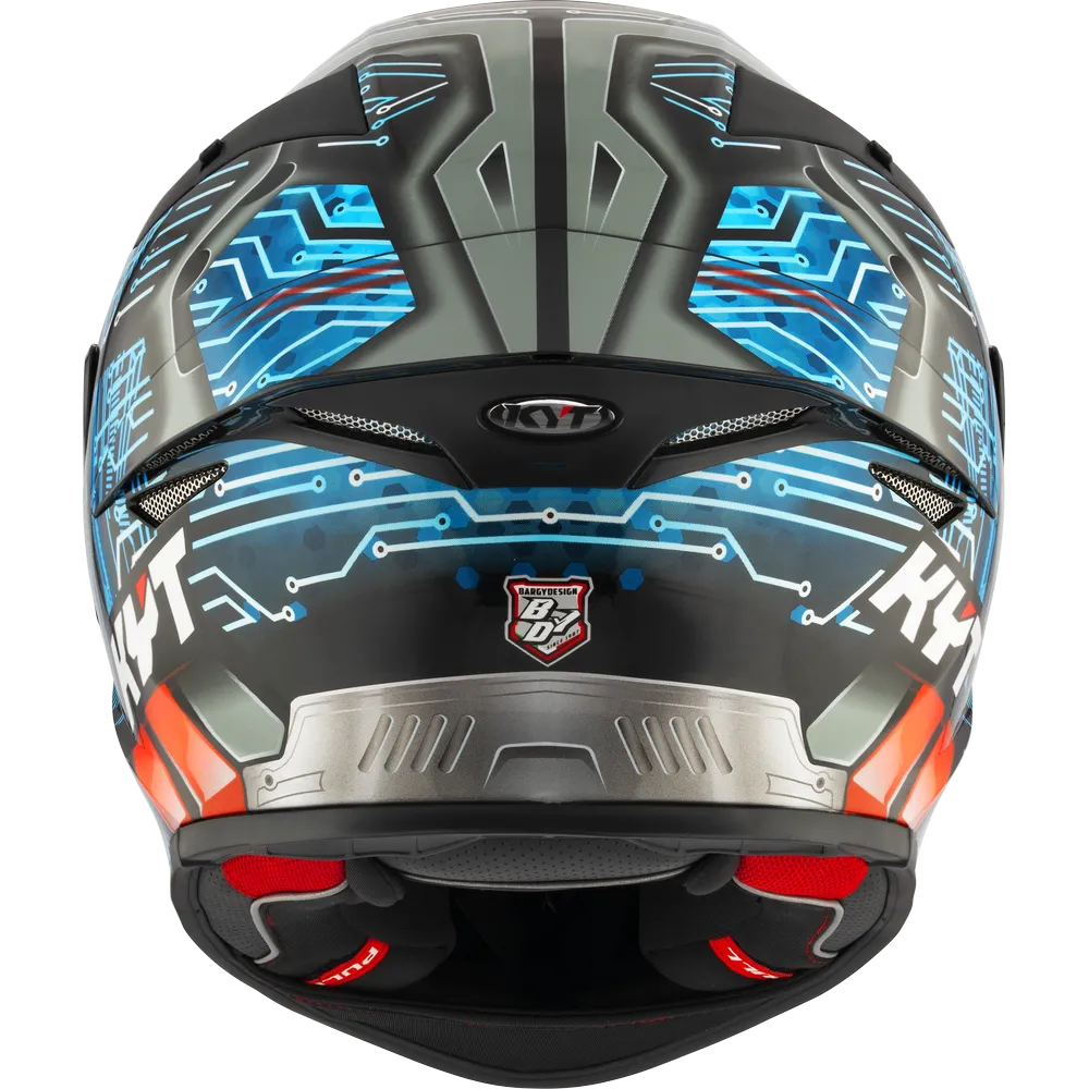 Kyt Revo Synchrotron Black Blue Full Face Helmet