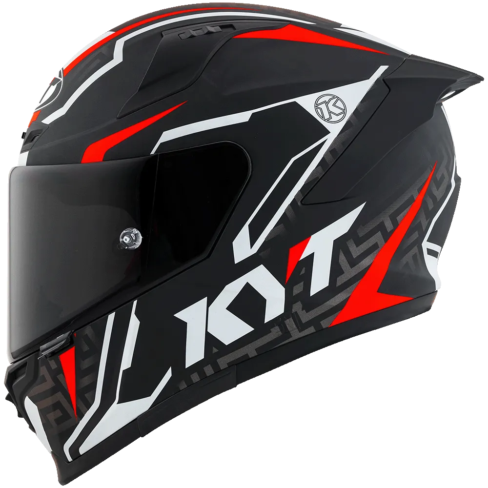 Kyt Striker 02 Matt Black Red Full Face Helmet