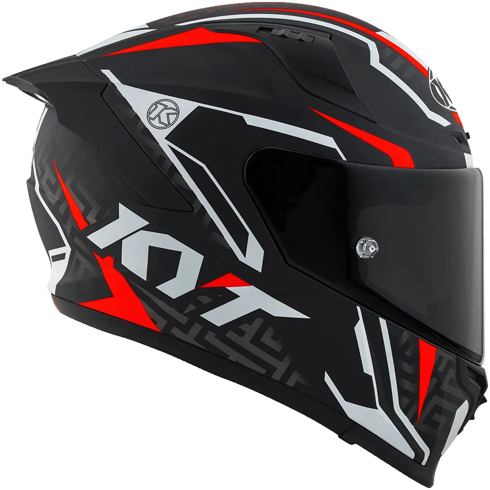 Kyt Striker 02 Matt Black Red Full Face Helmet
