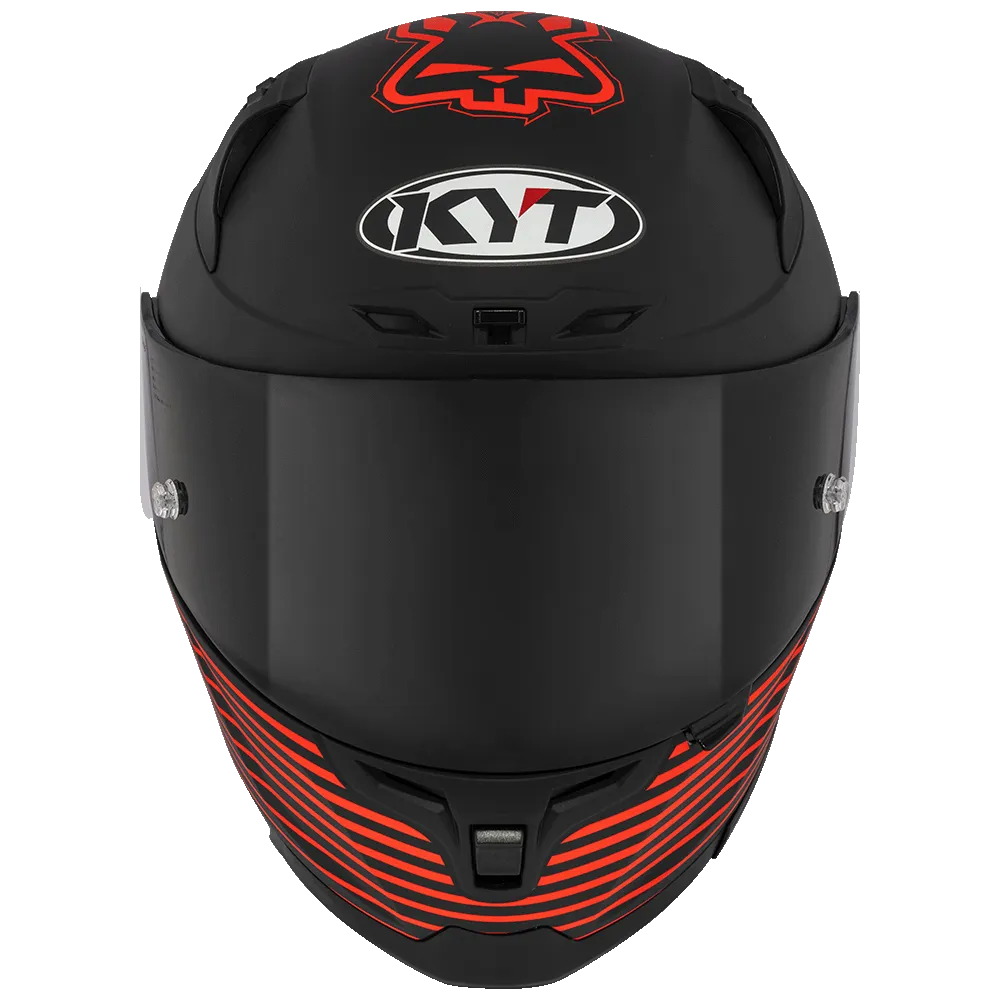 Kyt Striker Af37 Livery Matt Black Red Full Face Helmet
