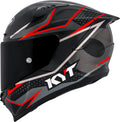 Kyt Striker Davo Black Red Full Face Helmet