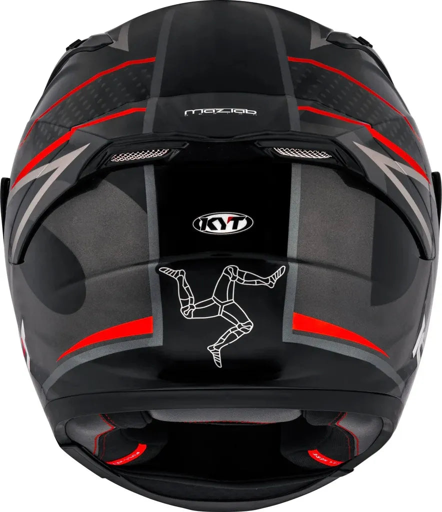 Kyt Striker Davo Black Red Full Face Helmet