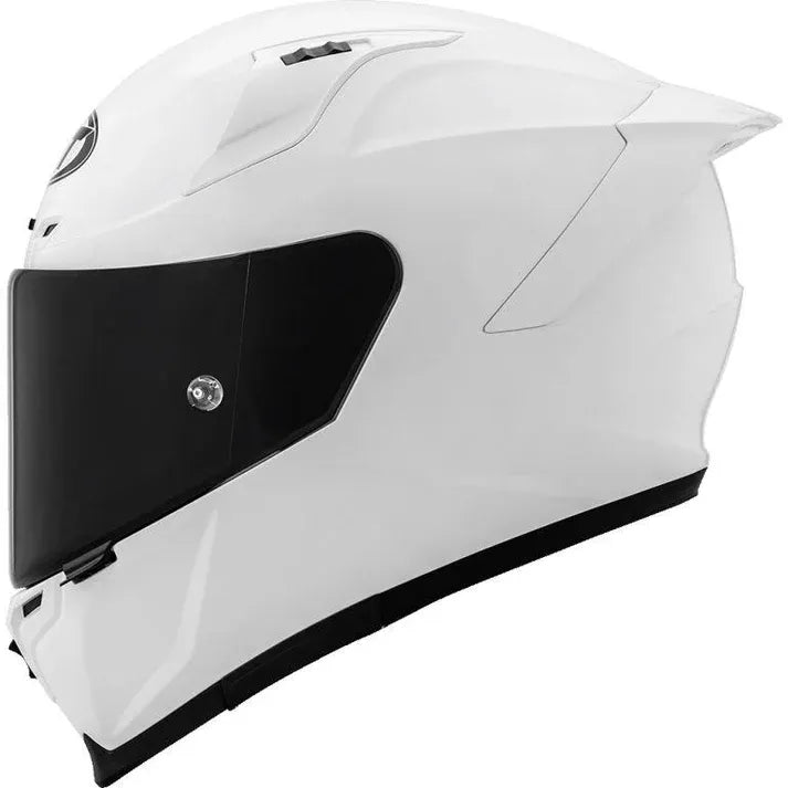 Kyt Striker Plain Pearl White Full Face Helemt