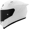 Kyt Striker Plain Pearl White Full Face Helemt