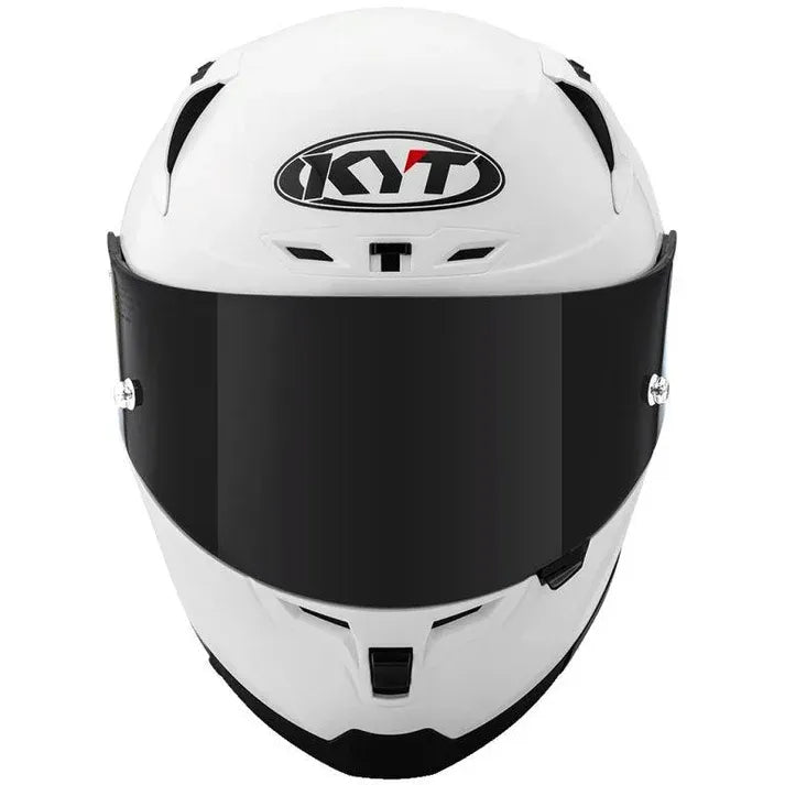 Kyt Striker Plain Pearl White Full Face Helemt