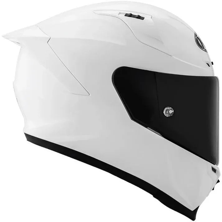Kyt Striker Plain Pearl White Full Face Helemt