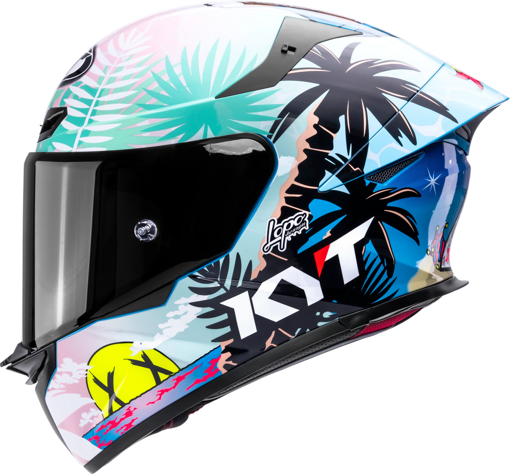 Kyt Tt Revo Riccardo Rossi Gloss Blue Full Face Helmet