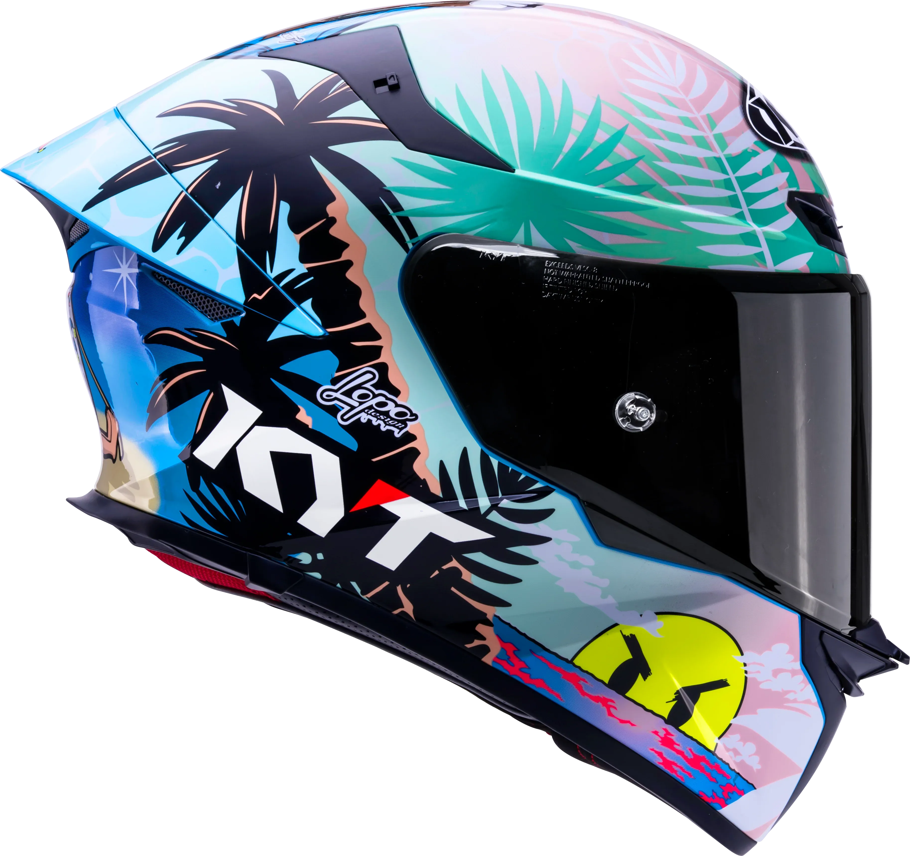 Kyt Tt Revo Riccardo Rossi Gloss Blue Full Face Helmet