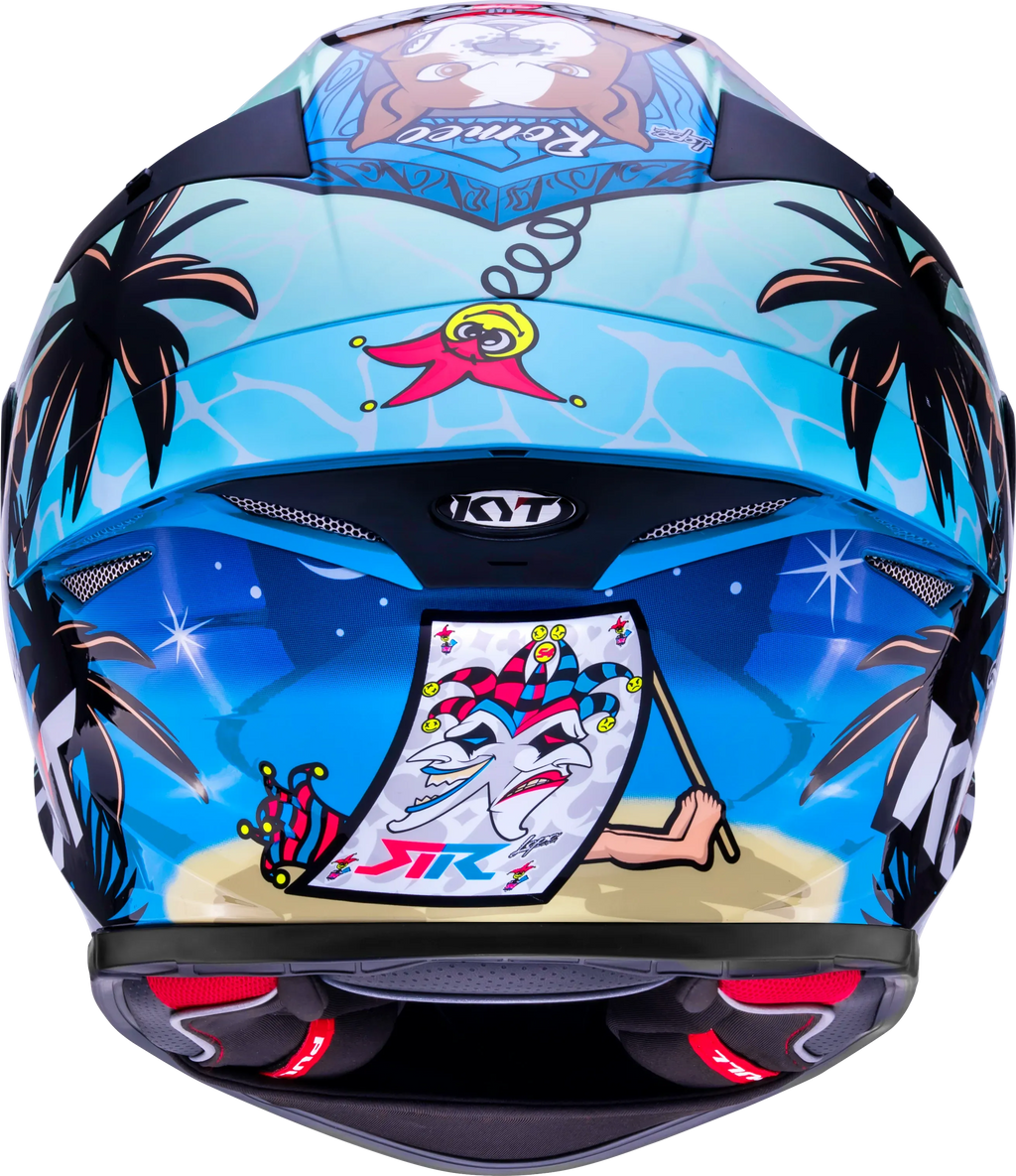 Kyt Tt Revo Riccardo Rossi Gloss Blue Full Face Helmet