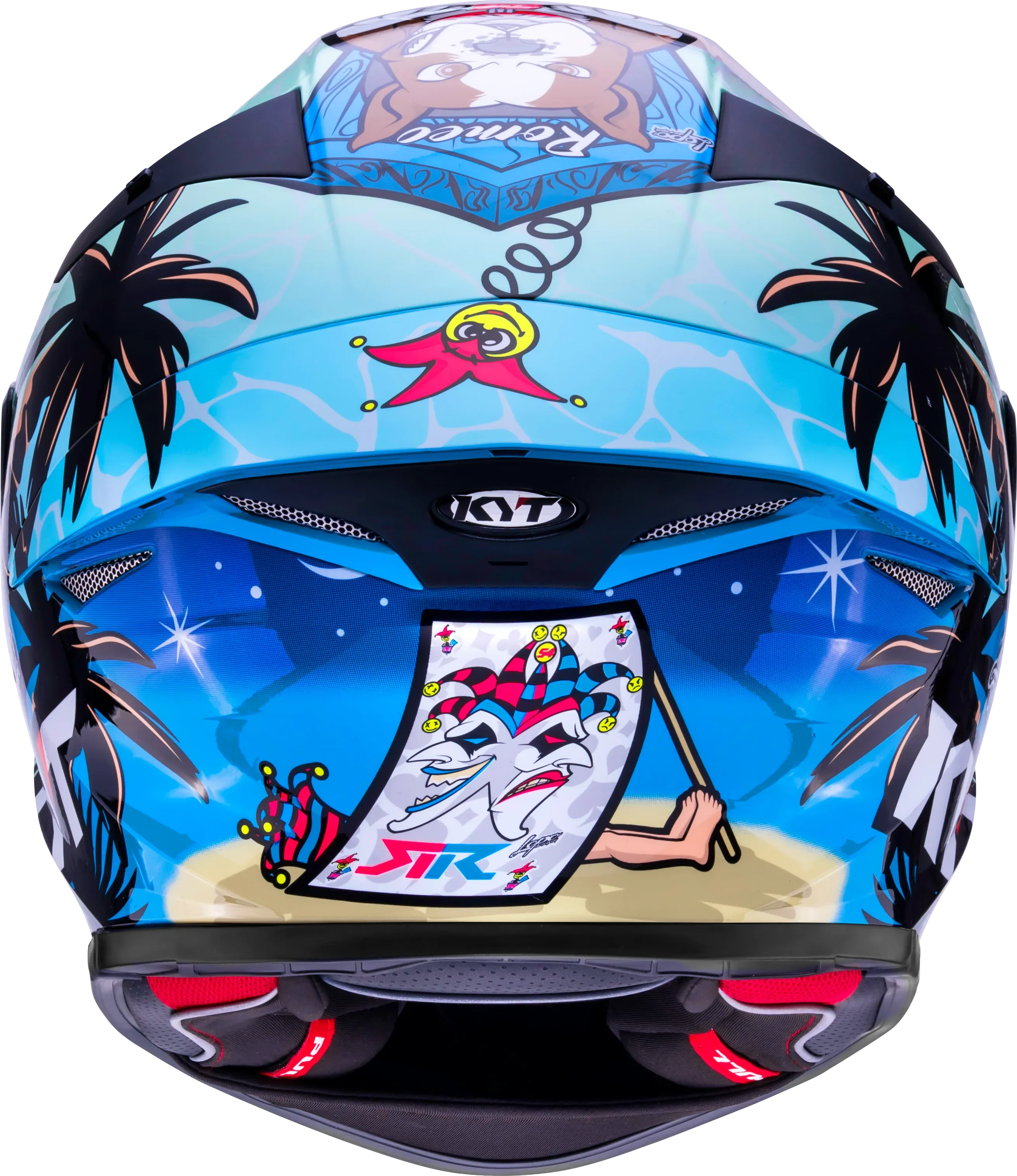 Kyt Tt Revo Riccardo Rossi Gloss Blue Full Face Helmet