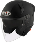 Kyt Ttr Jet Plain Matt Black Half Face Helmet