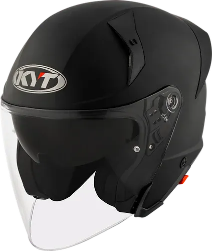 Kyt Ttr Jet Plain Matt Black Half Face Helmet