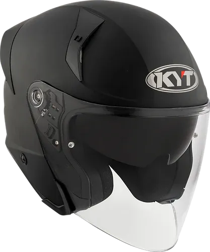 Kyt Ttr Jet Plain Matt Black Half Face Helmet
