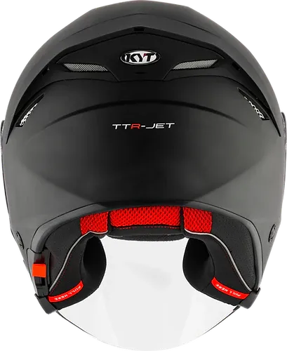 Kyt Ttr Jet Plain Matt Black Half Face Helmet