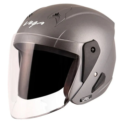 VEGA Lark Dull Anthracite Half Face Helmet