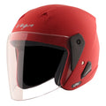 VEGA Lark Dull Red Half Face Helmet