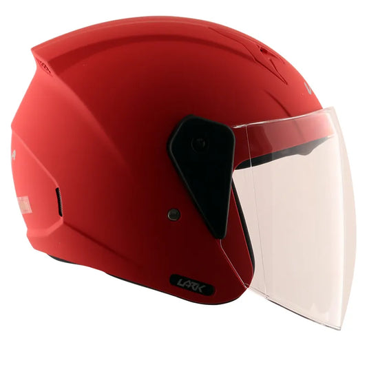 VEGA Lark Dull Red Half Face Helmet