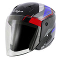 VEGA Lark Legend Black Blue Half Face Helmet