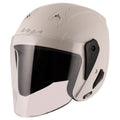 VEGA Lark White Half Face Helmet