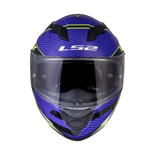 LS2 320 Stream Evo Levl Black Hiviz Yellow Full Face Helmet