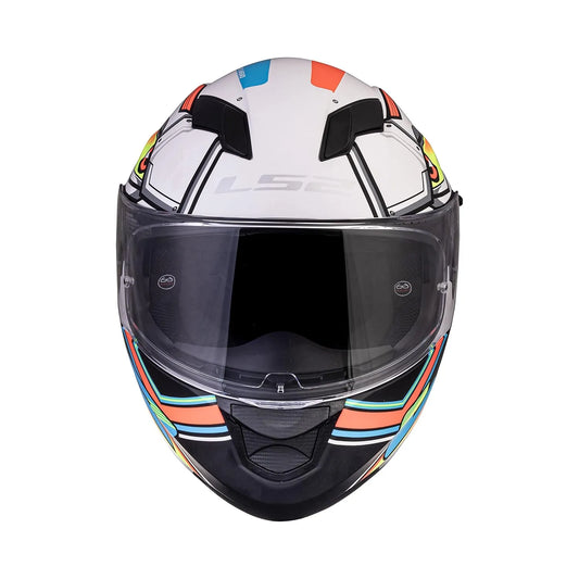LS2 320 Stream Evo Xdrn Matt White Orange Full Face Helmet