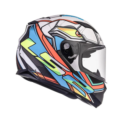 LS2 320 Stream Evo Xdrn White Neon Orange Full Face Helmet