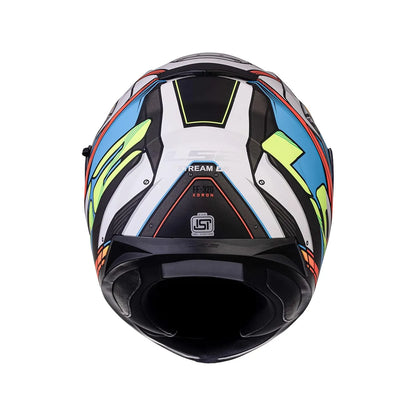 LS2 320 Stream Evo Xdrn White Neon Orange Full Face Helmet