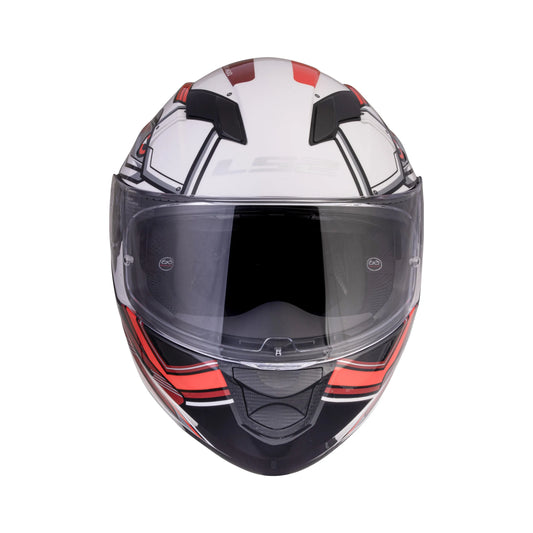 LS2 320 Stream Evo Xdron White Red Full Face Helmet