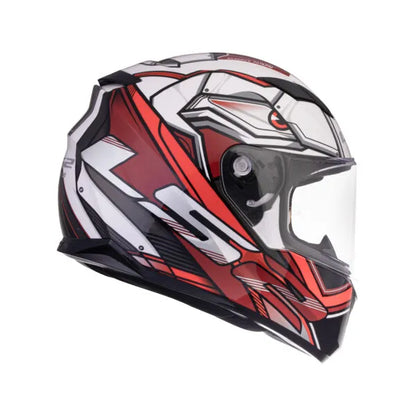 LS2 320 Stream Evo Xdron White Red Full Face Helmet