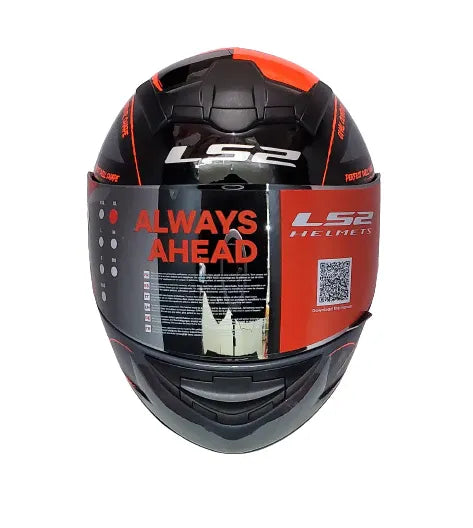 LS2 352 Brush Black Orange Full Face Helmet