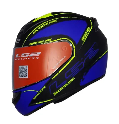 LS2 352 Brush Matt Black Yellow Full Face Helmet