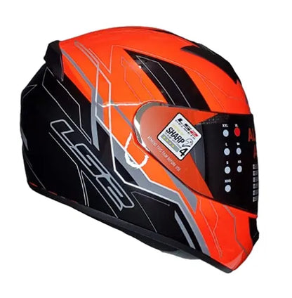 LS2 352 Chaser Black Orange Full Face Helmet