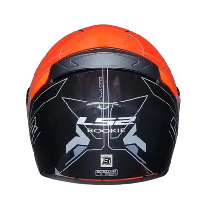 LS2 352 Chaser Black Orange Full Face Helmet